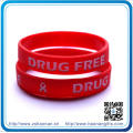 Colorful Eco-Friendly Sport Silicone Wristband Charms Debossed Bracelets